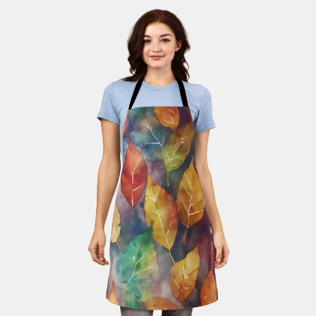 Delantal Sinfonía de Colores de Otoño (Gastado)