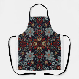 Delantal Sinfonía de copos de nieve en Navidades