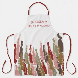 Delantal Sip Happens Apron - Amantes del Vino | Mediana y g