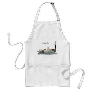 Delantal Sirena En Bote Dock Adulto Pocket Apron