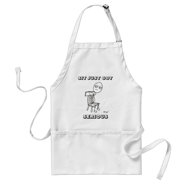 Delantal SIT ACABA DE TENER Apron SERIO (Frente)