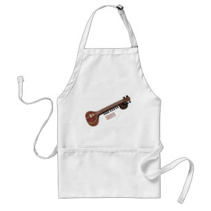 Delantal Sitar personalizado ilustracion