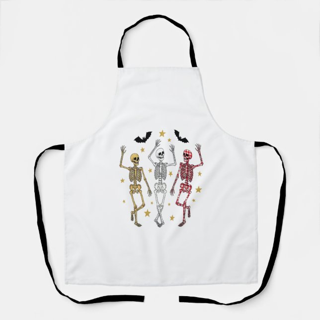 Delantal Skeleton Dancing Halloween (Anverso)