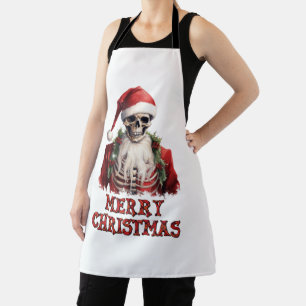 Delantal Skeleton de Navidades felices