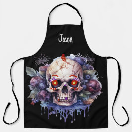 Delantal Skeleton Halloween Apron