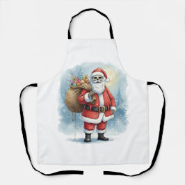 Delantal Skeleton Santa Claus