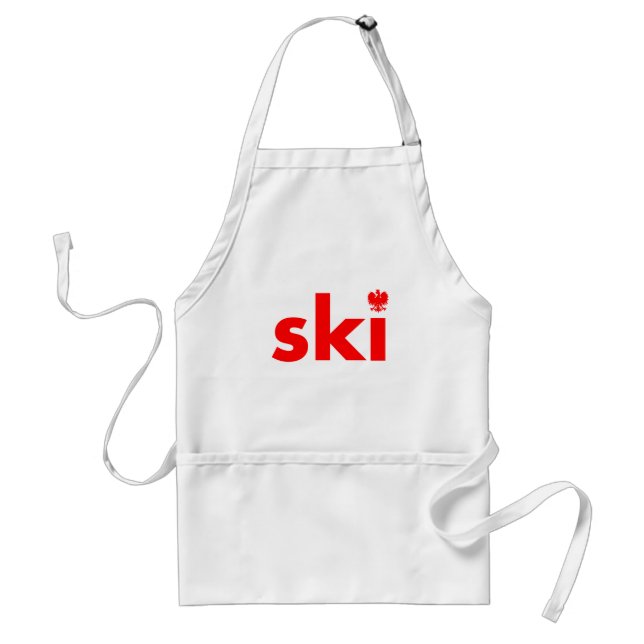 Delantal SKI Apron Apellido polaco (Frente)