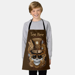 Delantal Skull Steampunk Voodoo Retro Machine