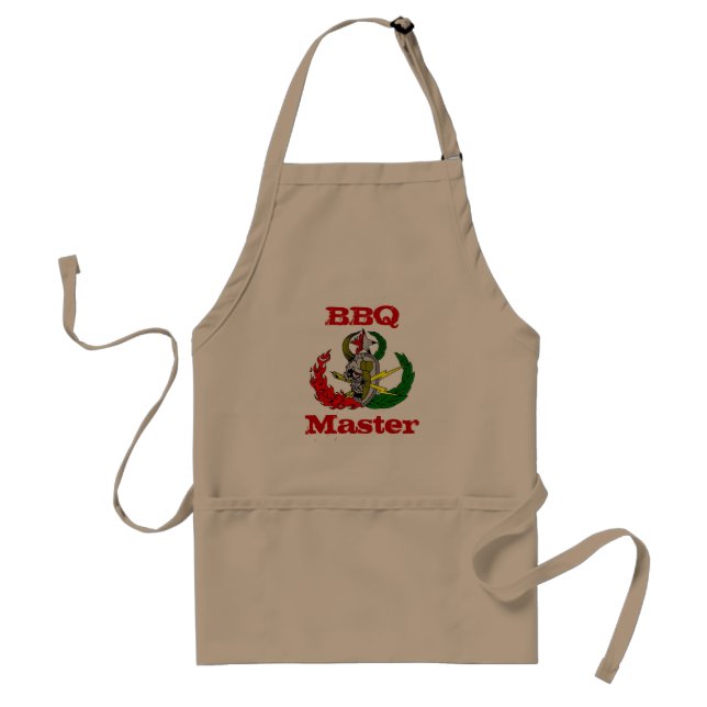 Delantal SkullCrab, Bbq, amo, EOD (Frente)