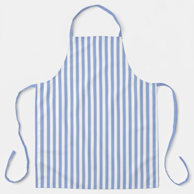 Delantal Sky Blue Stripe Pattern Apron (Anverso)