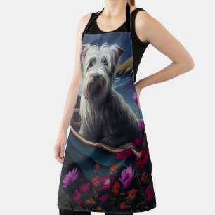 Delantal Skye Terrier en una paleta: Una aventura escénica
