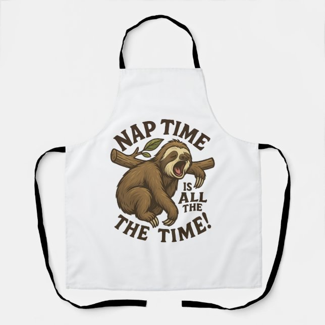 Delantal Sleepy Sloth Funny (Anverso)