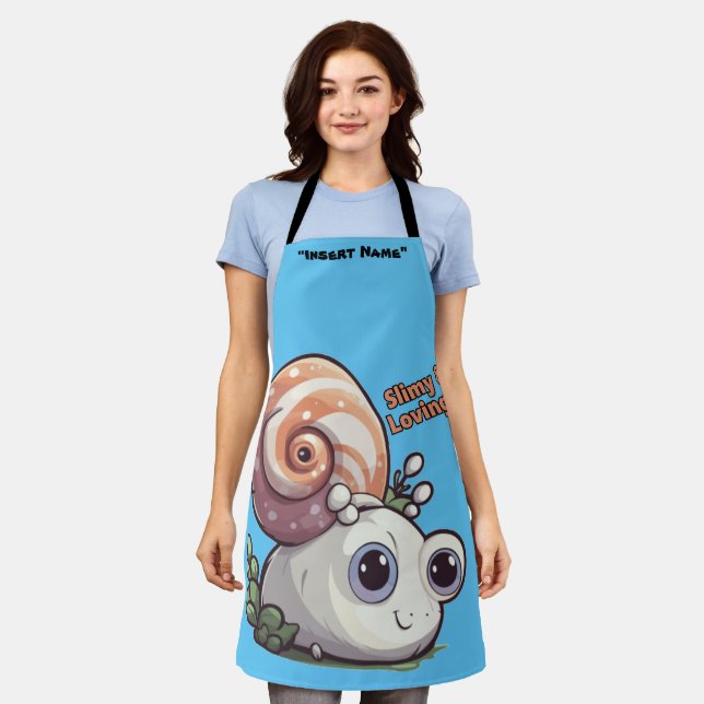 Delantal Slimy and Love It (Gastado)