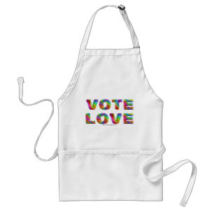 Delantal SlipperyJoe voto amor igualdad pelaje de colores d