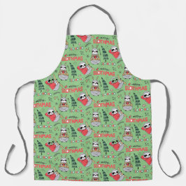 Delantal Slo Ho Ho Feliz Navidad Perezoso Chef Divertido