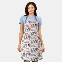 Delantal Slo Ho Ho Feliz Navidad Perezoso Chef Divertido Na