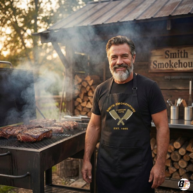 Delantal Smith Smokehouse Premium Cuts Custom BBQ Pitmaster (Subido por el creador)