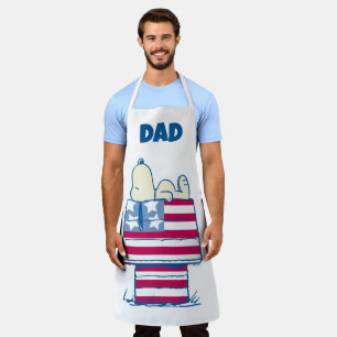 Delantal Snoopy on the 4 of July Dog House Añadir su nomb