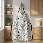 Delantal Snoopy Smile Giggle Lauggle Pattern<br><div class="desc">Echa un vistazo a este diseño super lindo con varias poses divertidas de Snoopy.</div>