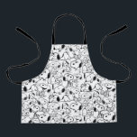Delantal Snoopy Smile Giggle Lauggle Pattern<br><div class="desc">Echa un vistazo a este diseño super lindo con varias poses divertidas de Snoopy.</div>