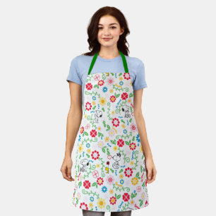 Delantal Snoopy So Sweet Flower Pattern