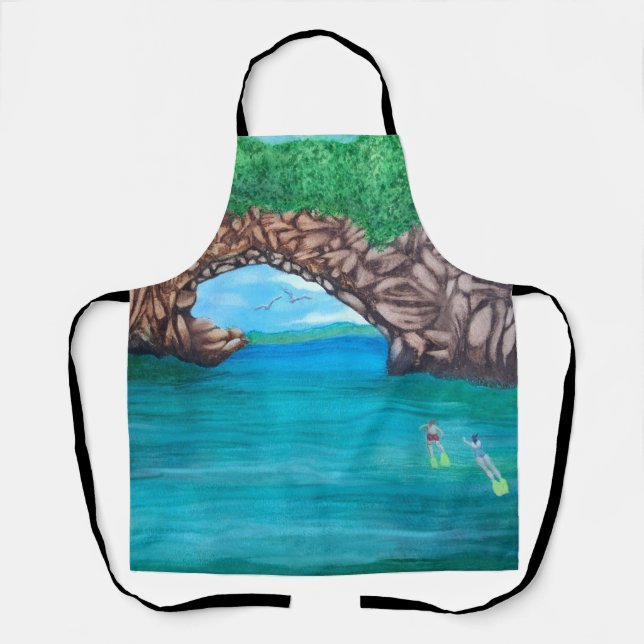 Delantal Snorkeling Wonderland (Anverso)