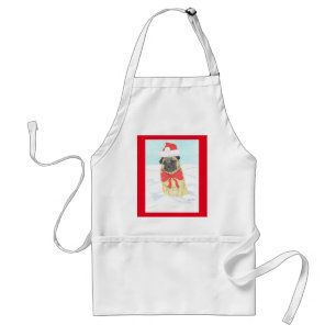Delantal Snow Pug Apron
