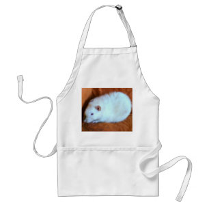 Delantal Snowball White Rat Apron