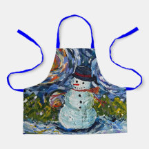 Snowman Apron