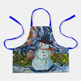 Delantal Snowman Apron