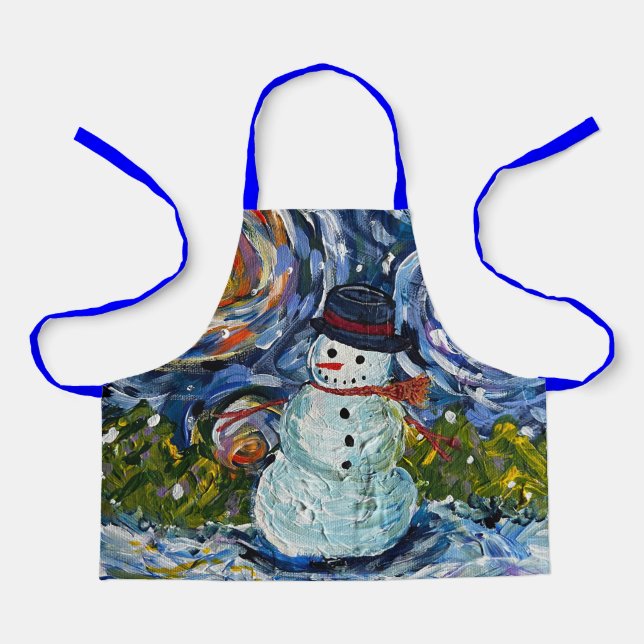Delantal Snowman Apron (Anverso)