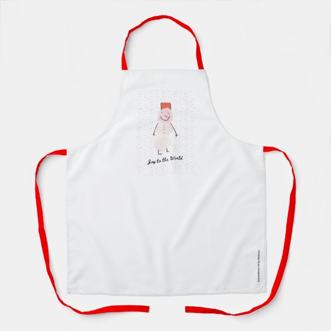 Delantal Snowman Apron (Anverso)