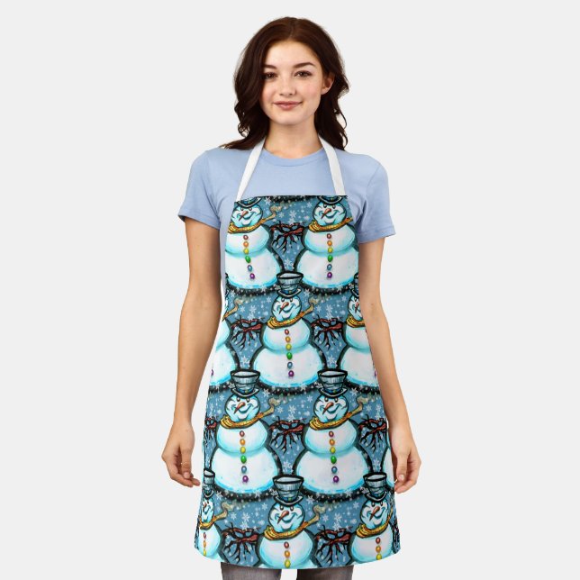 Delantal Snowmen (Gastado)