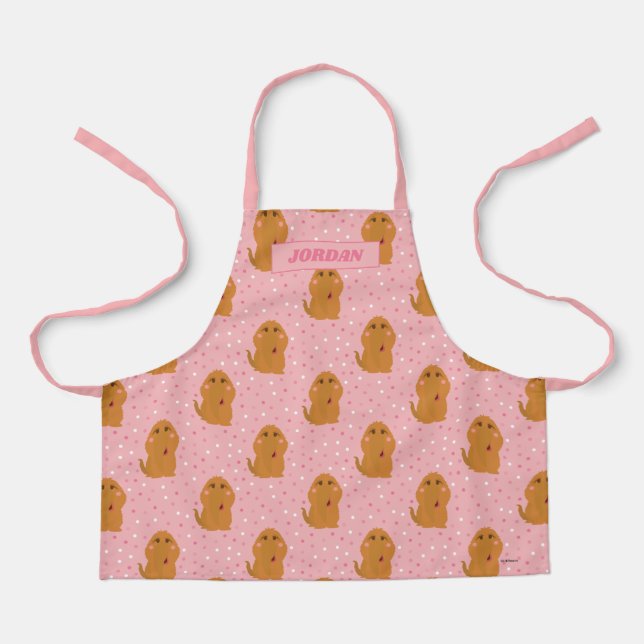 Delantal Snuffleupagus Pink Polka Dot Pattern (Anverso)