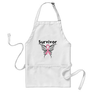 Delantal Sobreviviente de cáncer de mama Mariposa Tribal