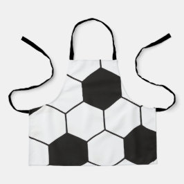 Delantal Soccer Ball Inspired Pattern Geometric Print 