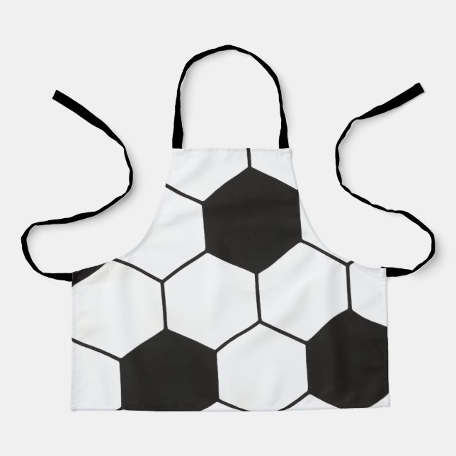 Delantal Soccer Ball Inspired Pattern Geometric Print  (Anverso)