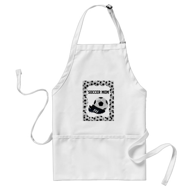 Delantal Soccer Balls Mamá Cocina Apron (Frente)