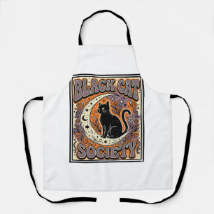 Delantal Sociedad del Gato Negro Gato Negro Arte Vectorial