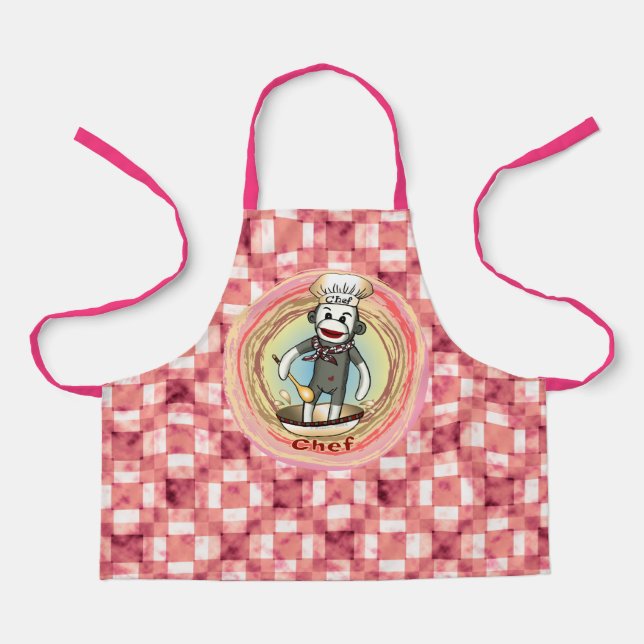 Delantal Sock Monkey Chef Apron (Anverso)