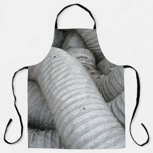 Delantal sofá de tela gris y negro