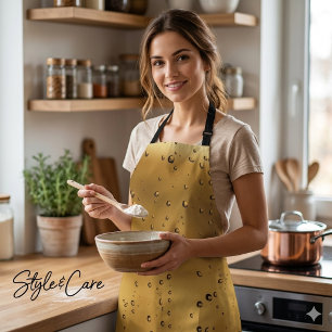 Delantal Sofisticado diseño de auriculares con gota de lluv