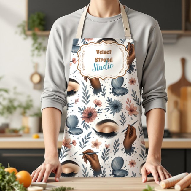 Delantal Soft Floral Lash Artist Beauty Studio (Subido por el creador)