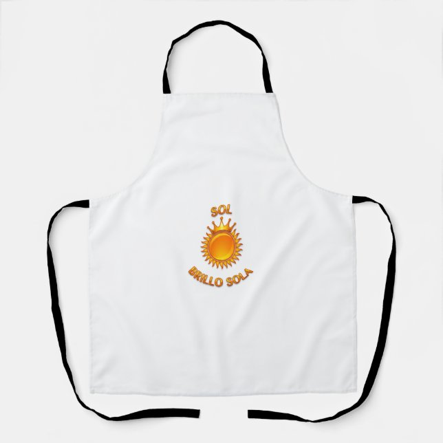 Delantal Sol Brillo Sola Logo Apron – Stylish Kitchen & Coo (Anverso)