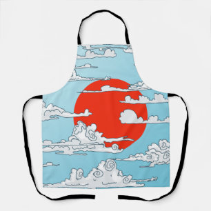 Delantal sol naciente japonés