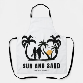 Delantal Sol y arena en las colisiones de verano