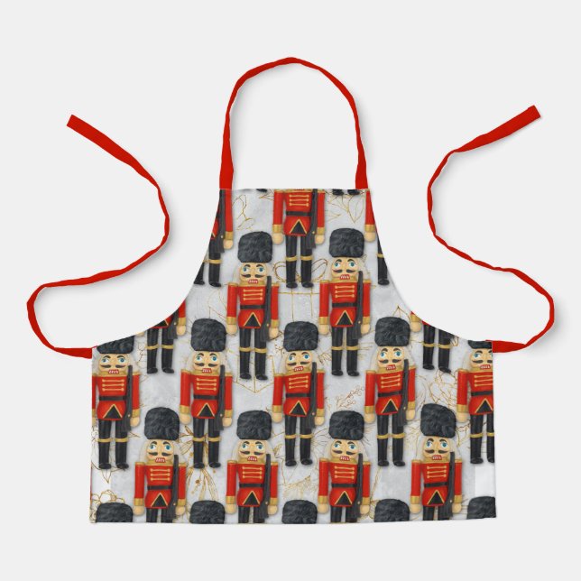 Delantal Soldado de juguetes desnudos Navidades navideños n (Anverso)