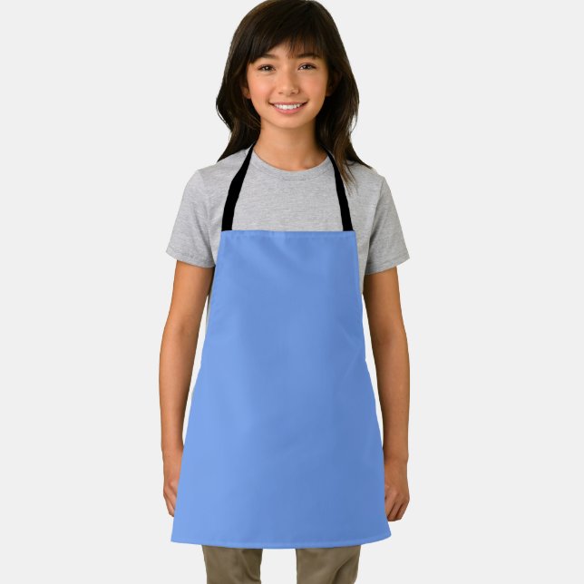 Delantal Solid Bright Sky Blue Apron (in situ)