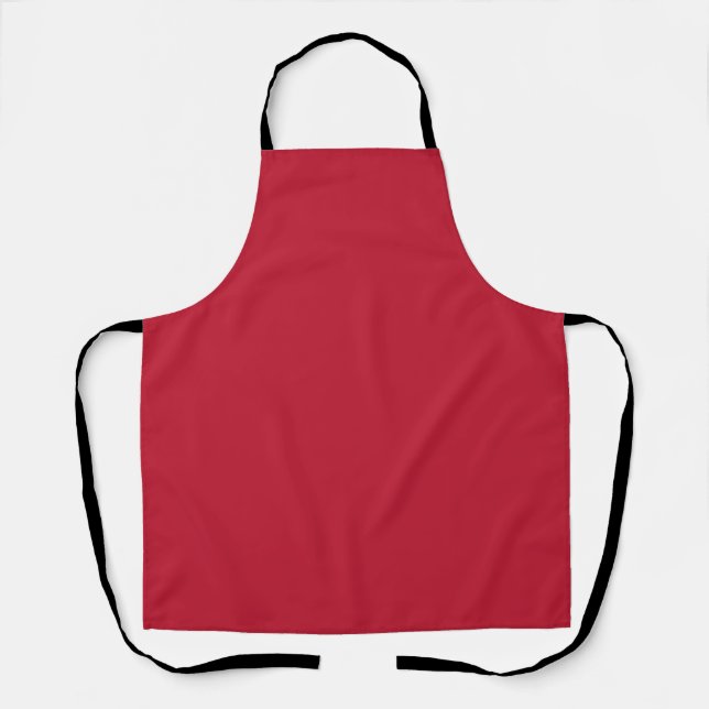 Delantal sólido clásico Verdadero rojo (Anverso)
