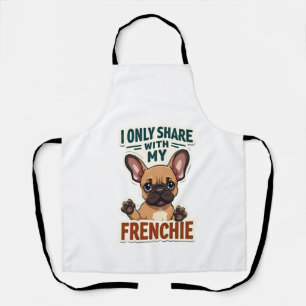 Delantal Sólo comparto con mi Frenchie vintage French Bulld